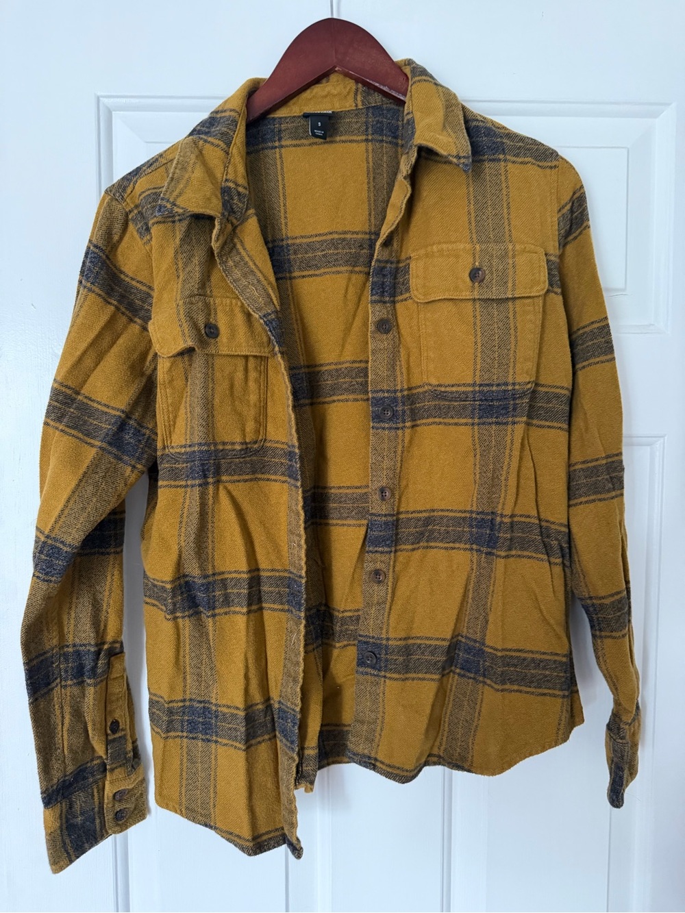 Patagonia Mustard Plaid Lightweight Shacket